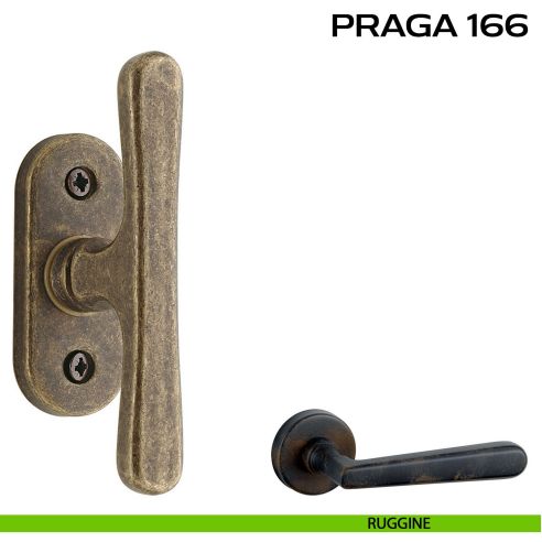 Maniglia per finestra martellina Praga 166 Reguitti ruggine