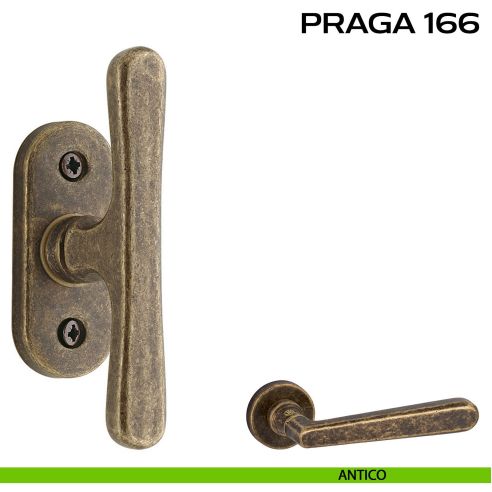 Maniglia per finestra martellina Praga 166 Reguitti antico