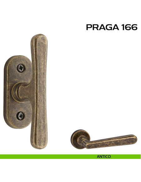 Maniglia per finestra martellina Praga 166 Reguitti antico