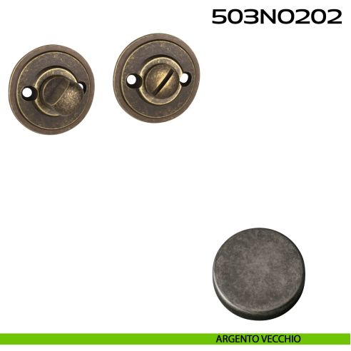 Nottolino WC tondo 503NO202 Reguitti argento