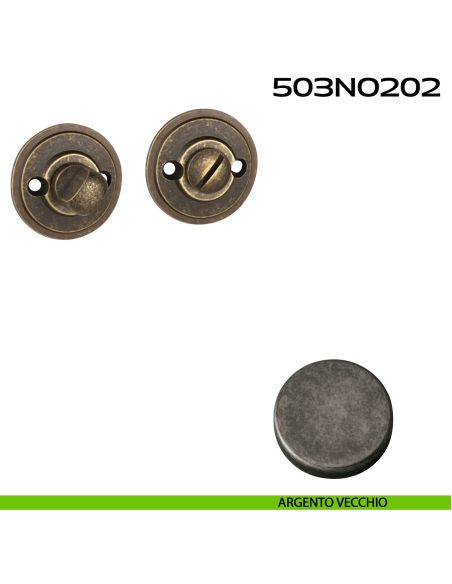 Nottolino WC tondo 503NO202 Reguitti argento