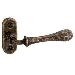 Maniglia per porta 189 Romea Reguitti con viti a vista e rosetta ovale