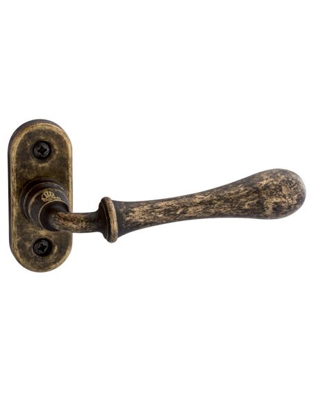 Maniglia per porta 189 Romea Reguitti con viti a vista e rosetta ovale