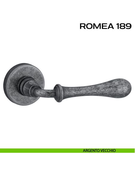 Maniglia per porta Romea 189 Reguitti argento