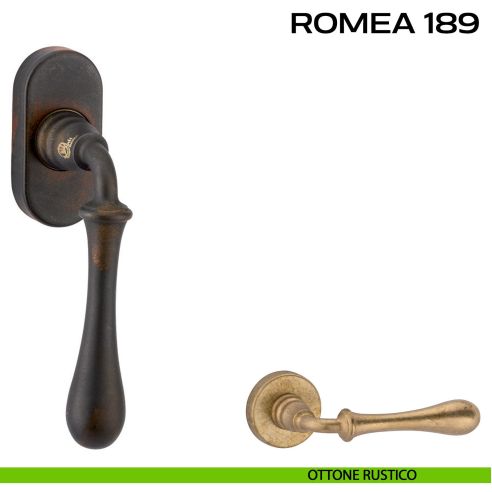 Maniglia martellina DK per finestra Romea 189 Reguitti rustico