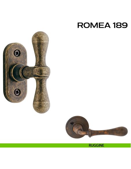 Maniglia per finestra martellina Romea 189 Reguitti ruggine