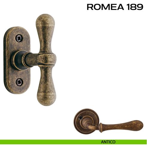 Maniglia per finestra martellina Romea 189 Reguitti antico