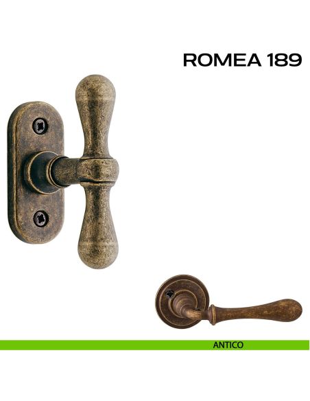 Maniglia per finestra martellina Romea 189 Reguitti antico