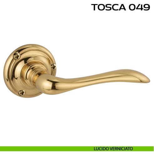 Maniglia per porta Tosca 049 Reguitti con viti a vista lucido