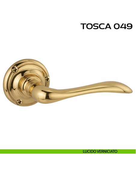 Maniglia per porta Tosca 049 Reguitti con viti a vista lucido