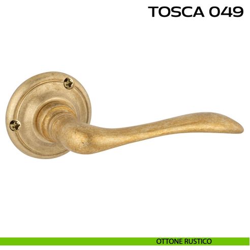 Maniglia per porta Tosca 049 Reguitti con viti a vista rustico