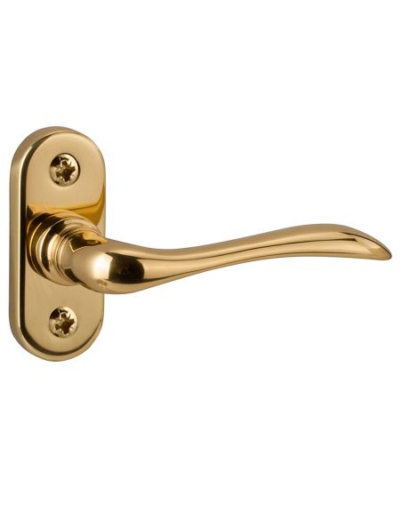 Maniglia per porta Tosca 049 Reguitti con viti a vista e rosetta ovale