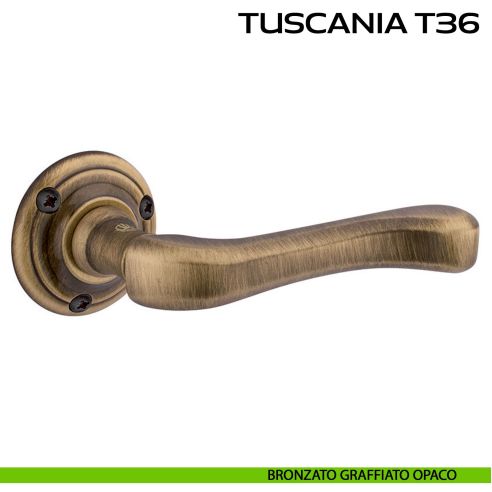 Maniglia per porta Tuscania T36 Reguitti con viti a vista
