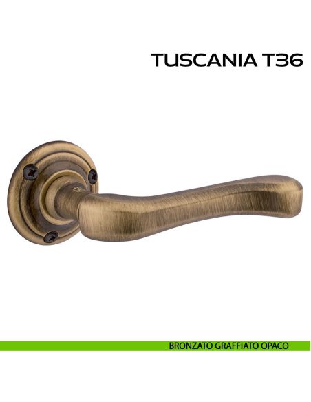 Maniglia per porta Tuscania T36 Reguitti con viti a vista