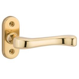 Maniglia per porta Tuscania T36 Reguitti con viti a vista e rosetta ovale