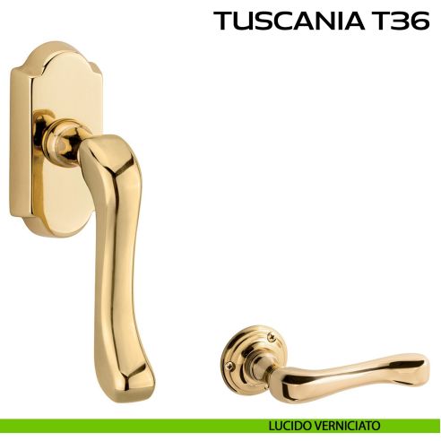 Maniglia per finestra martellina DK Tuscania T36 Reguitti lucido