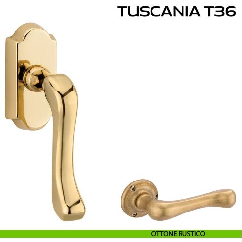 Maniglia per finestra martellina DK Tuscania T36 Reguitti rustico