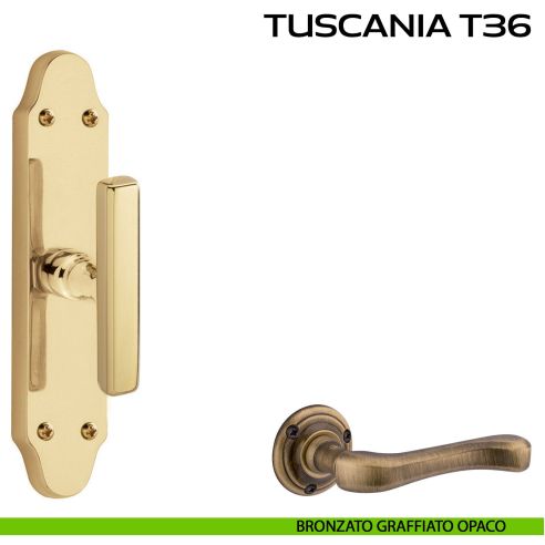 Maniglia per finestra cremonese Tuscania T36 Reguitti bronzato