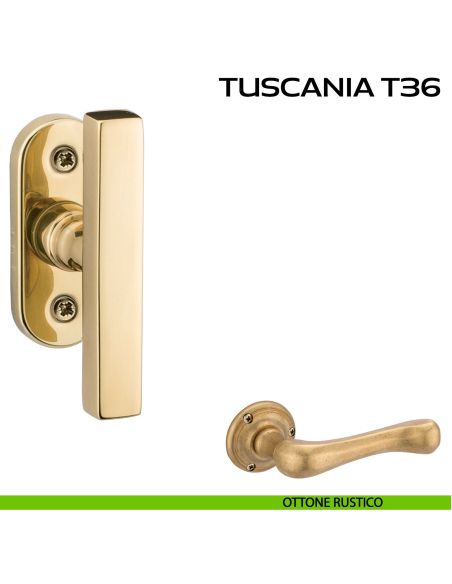 Maniglia per finestra martellina Tuscania T36 Reguitti rustico