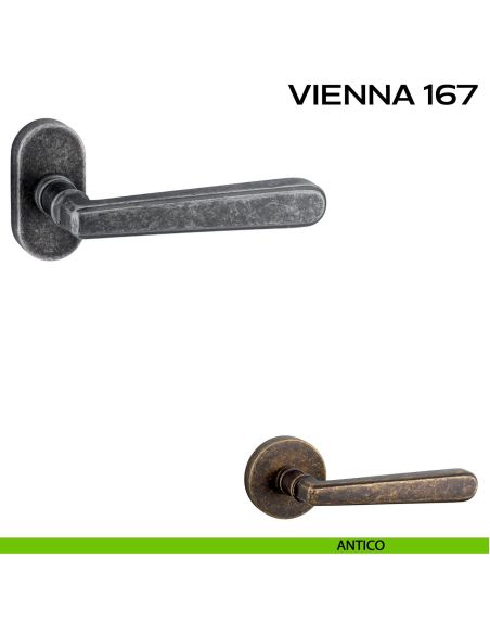 Maniglia per porta Vienna 167 Reguitti con rosetta ovale