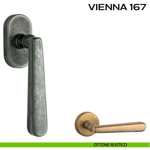 Maniglia martellina DK per finestra Vienna 167 Reguitti rustico