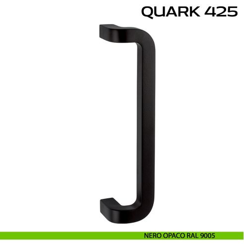 Maniglione per porta Quark 425 Reguitti senza rosette zancato nero