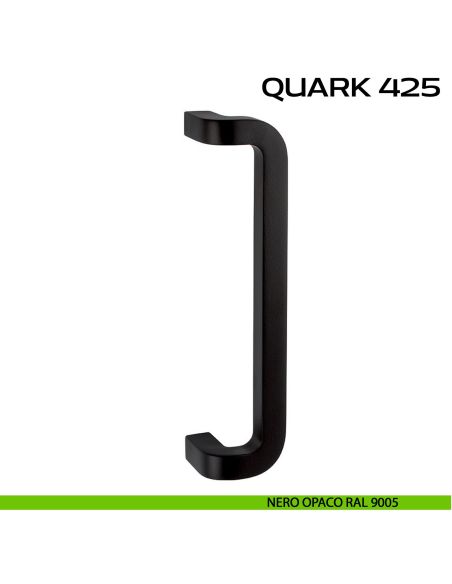 Maniglione per porta Quark 425 Reguitti senza rosette zancato nero