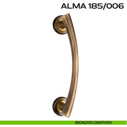 Maniglione per porta 185-006 Alma Reguitti singolo rosette tonde 2
