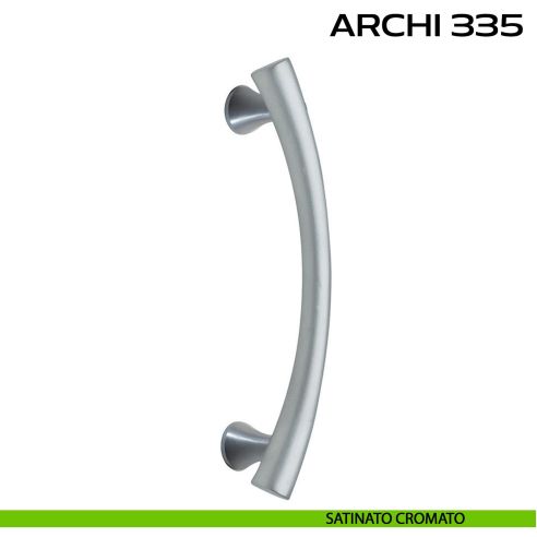 Maniglione per porta Archi 335 Reguitti singolo senza rosette cromato