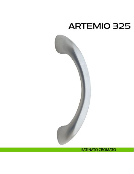 Maniglione per porta Artemio 325 Reguitti singolo senza rosette satinato