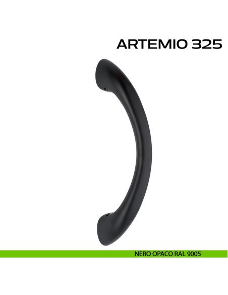 Maniglione per porta Artemio 325 Reguitti singolo senza rosette nero