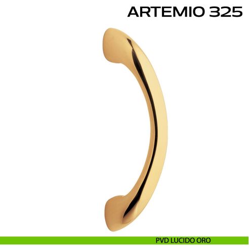 Maniglione per porta Artemio 325 Reguitti singolo senza rosette pvd oro