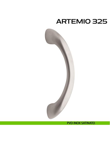 Maniglione per porta Artemio 325 Reguitti singolo senza rosette pvd inox