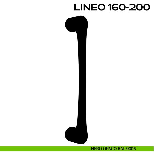 Maniglione per porta Lineo 160-200 Reguitti nero