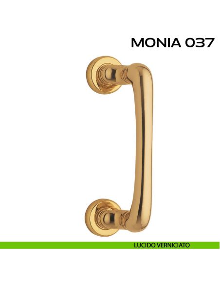 Maniglione per porta Monia 037 Reguitti con rosette tonde lucido