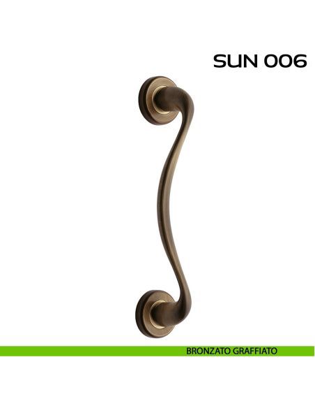 Maniglione per porta Sun 320-330 Reguitti singolo bronzato