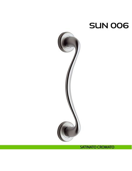Maniglione per porta Sun 320-330 Reguitti singolo cromato