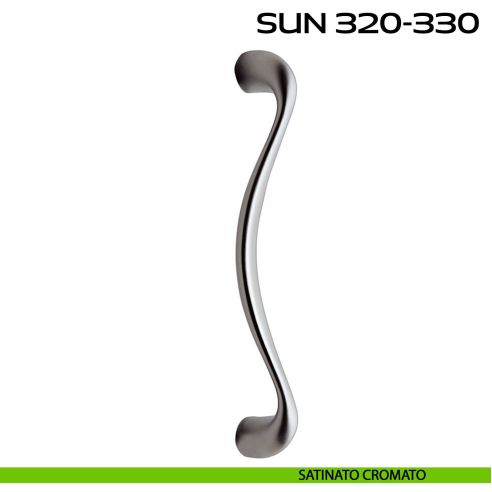 Maniglione per porta Sun 320-330 Reguitti singolo senza rosette satinato