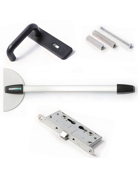 Kit maniglione antipanico Slash per porta tagliafuoco anta singola o attiva Ninz 4204301.036