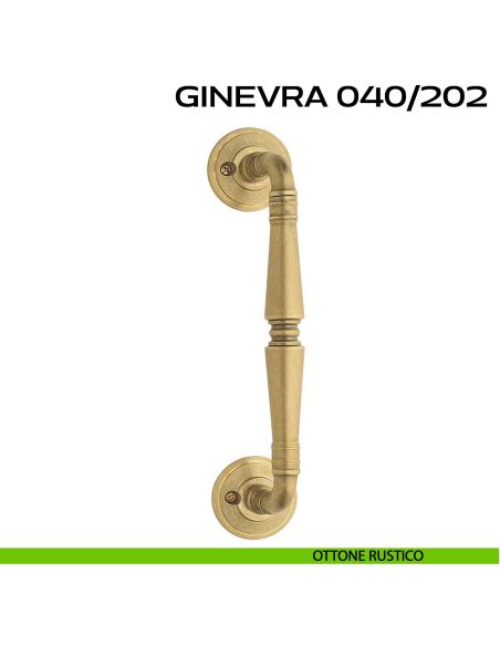 Maniglione per porta Ginevra 040 Reguitti singolo con viti a vista rustico