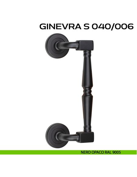 Maniglione per porta Ginevra S 040 Reguitti zancato nero