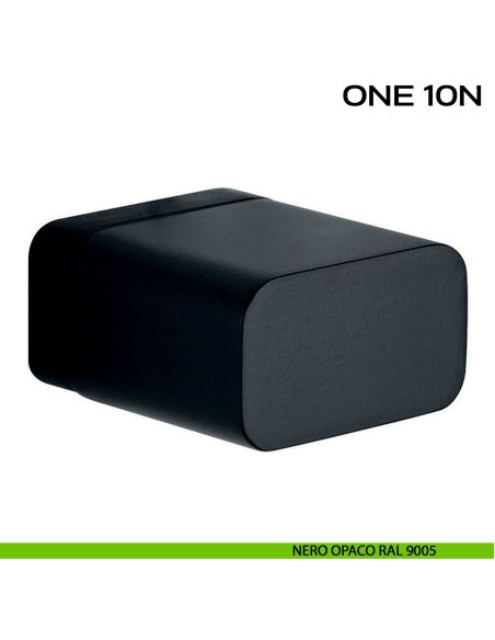 Pomolo per porta girevole One 10N Reguitti nero opaco