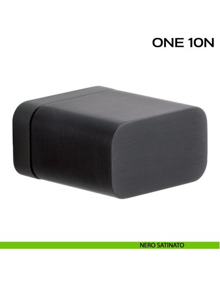 Pomolo per porta girevole One 10N Reguitti nero satinato