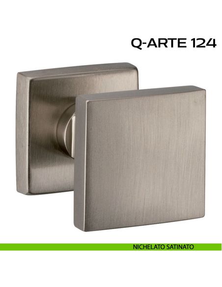 Pomolo per porta fisso Q-Arte 124 Reguitti nichel