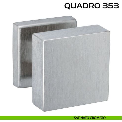 Pomolo per porta fisso Quadro 353 Reguitti satinato