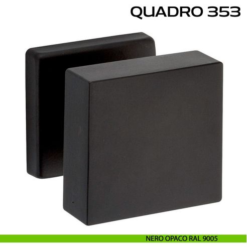 Pomolo per porta fisso Quadro 353 Reguitti nero