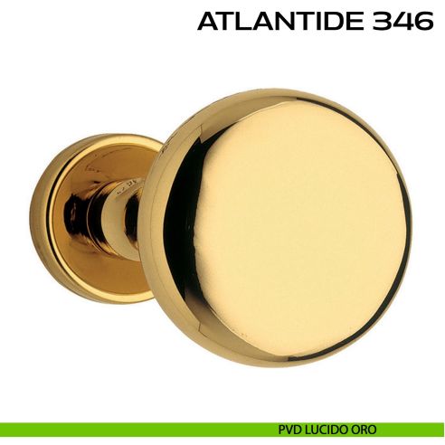 Pomolo per porta fisso Atlantide 346 Reguitti con rosetta tonda