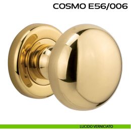 Pomolo per porta girevole Cosmo E56 Reguitti con rosetta tonda ad avvitare 2