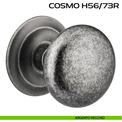 Pomolo fisso diametro 71 mm per porta Cosmo H56 Reguitti argento