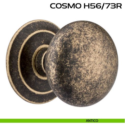 Pomolo fisso diametro 71 mm per porta Cosmo H56 Reguitti antico